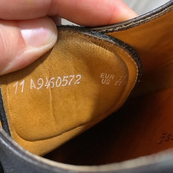 Mephisto Black Pebbled Leather Shock Absorber Lace-Up Oxfords size 11 - Picture 5 of 10